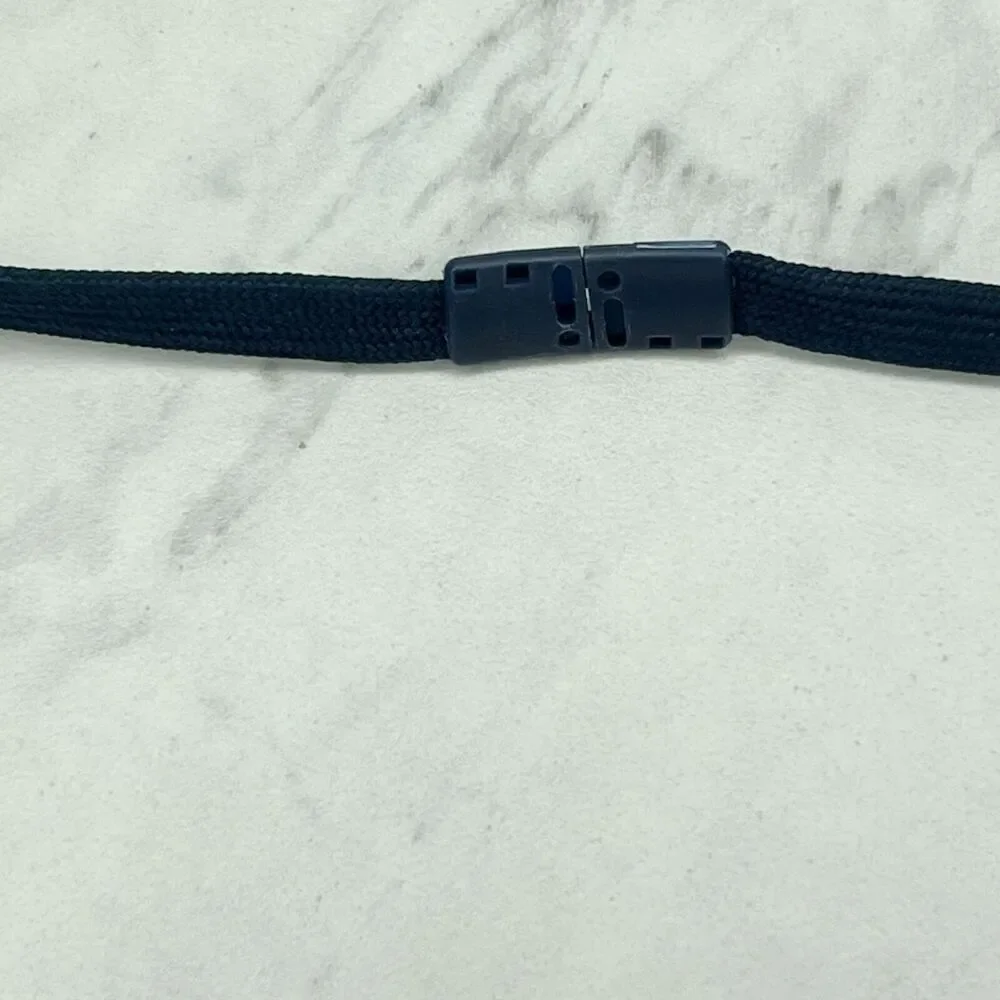 Navy Blue ID Badge Holder Lanyard Necklace
